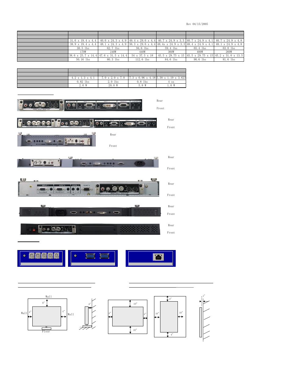 Sony FWD-42PV1 User Manual | 1 page