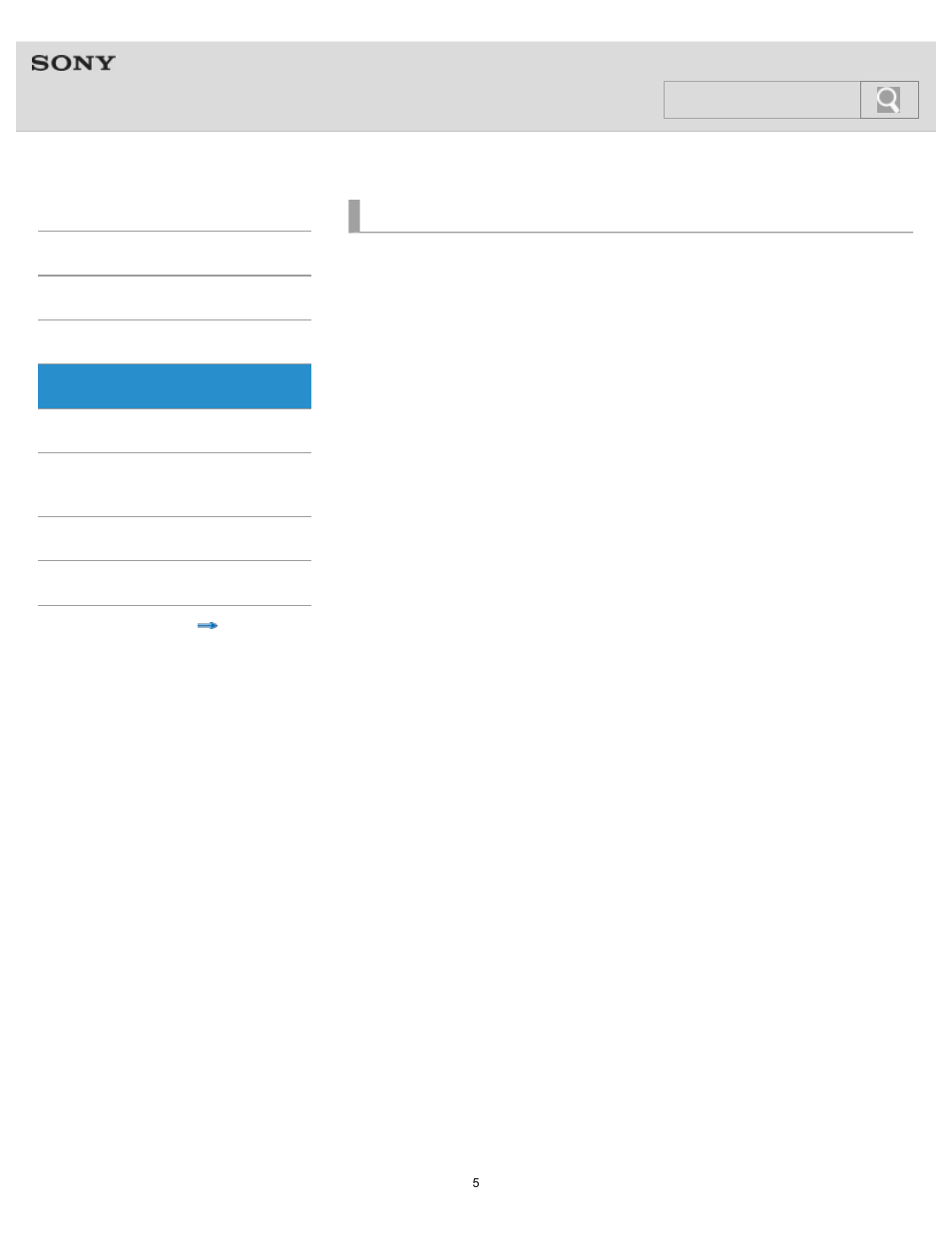 Preinstalled applications, Help guide | Sony NWZ-F805BLK User Manual | Page 5 / 143