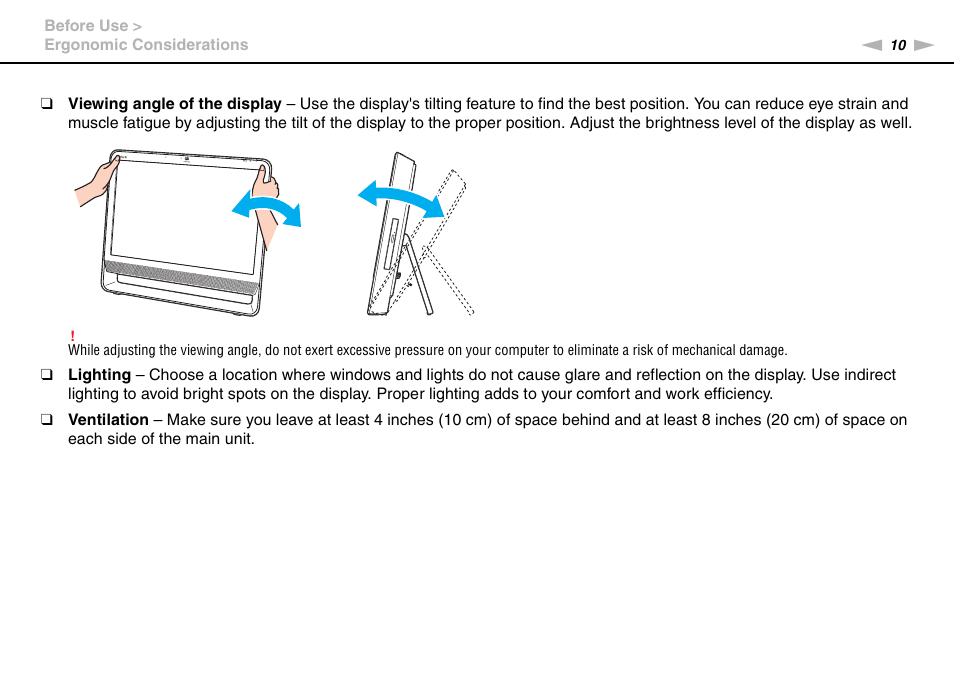 Sony VGC-JS450F User Manual | Page 10 / 122