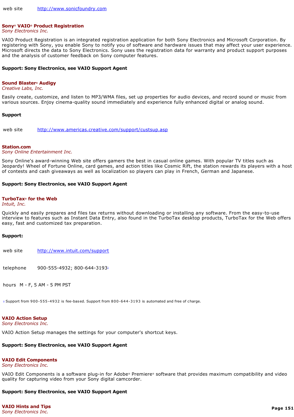 Sony PCG-V505DC2P User Manual | Page 151 / 152