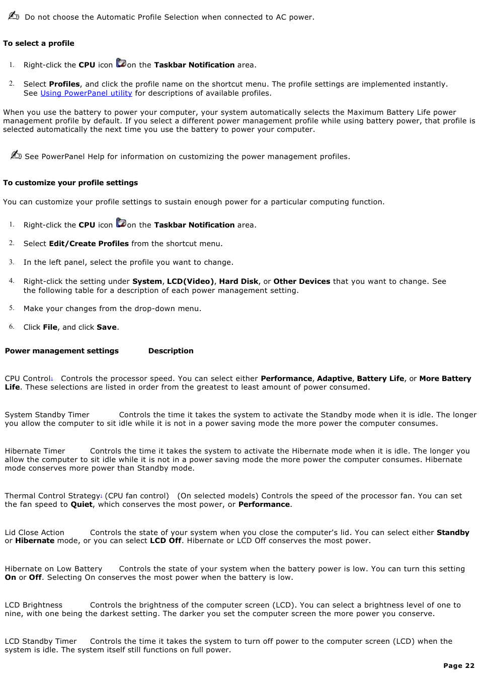 Sony PCG-V505DC2P User Manual | Page 22 / 152