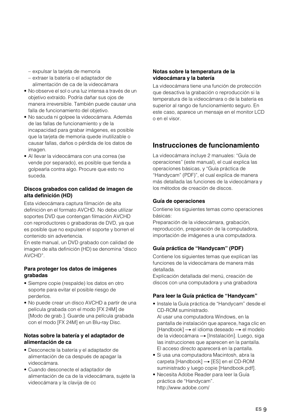 Instrucciones de funcionamiento | Sony NEX-VG10 User Manual | Page 116 / 161