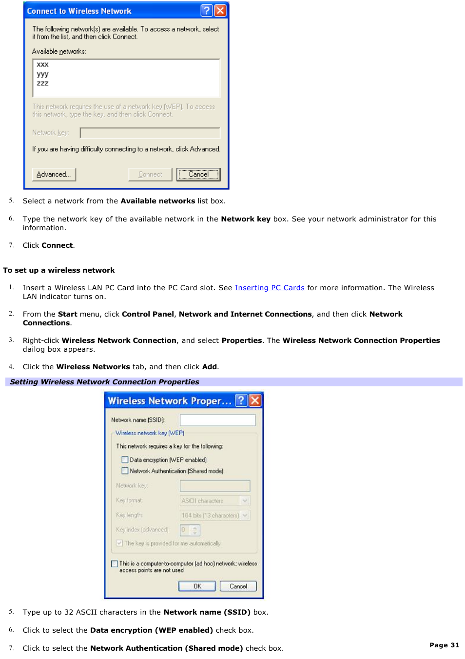 Sony PCG-GRX670 User Manual | Page 31 / 194