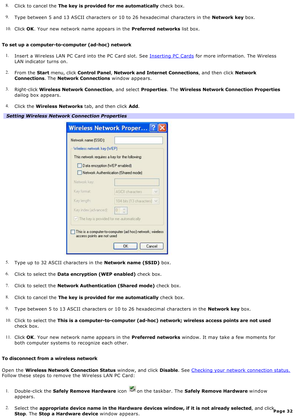 Sony PCG-GRX670 User Manual | Page 32 / 194