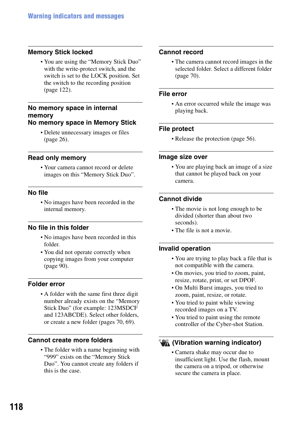 Sony DSC-N2 User Manual | Page 118 / 132