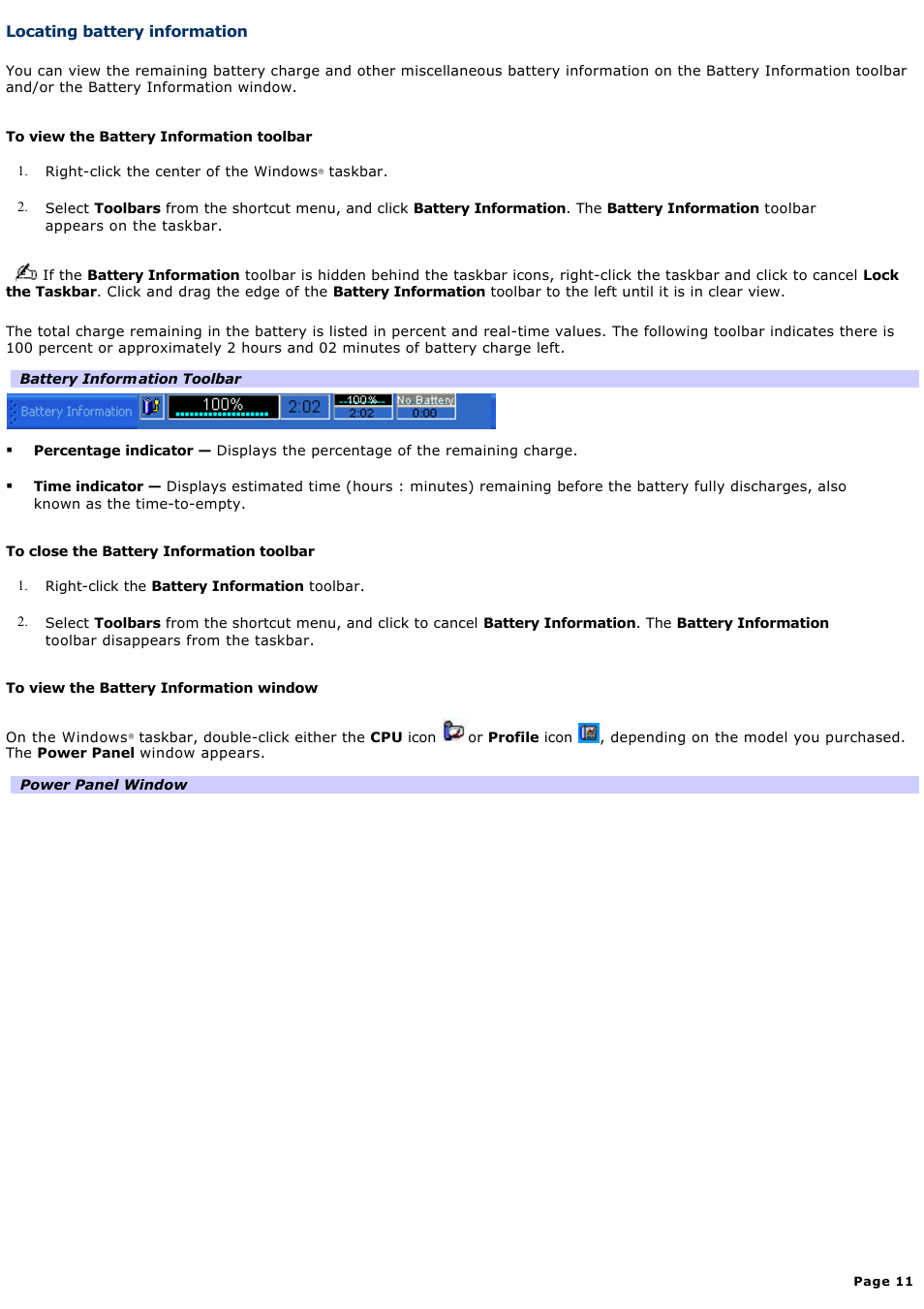 Locating battery information | Sony PCG-GRX700P User Manual | Page 11 / 170