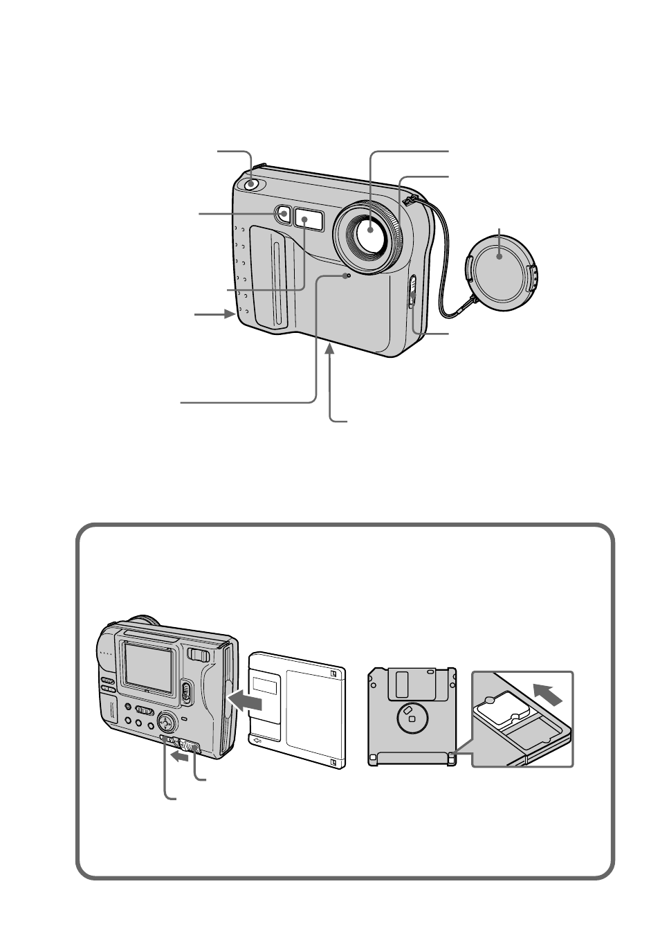 Identificación de partes | Sony MVC-FD71 User Manual | Page 46 / 80