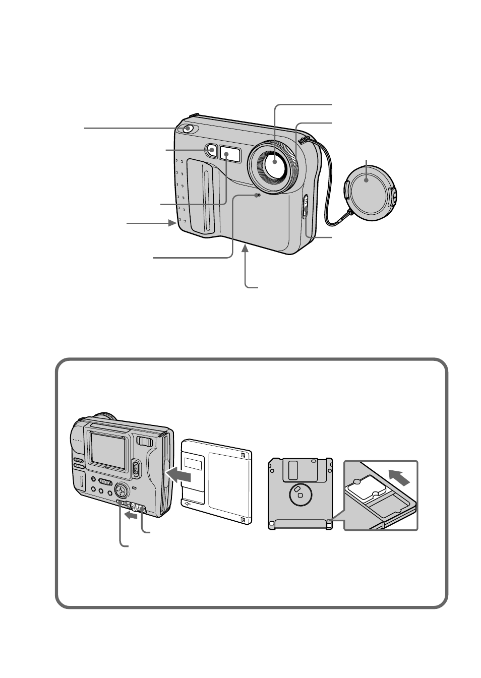 Parts identification | Sony MVC-FD71 User Manual | Page 8 / 80