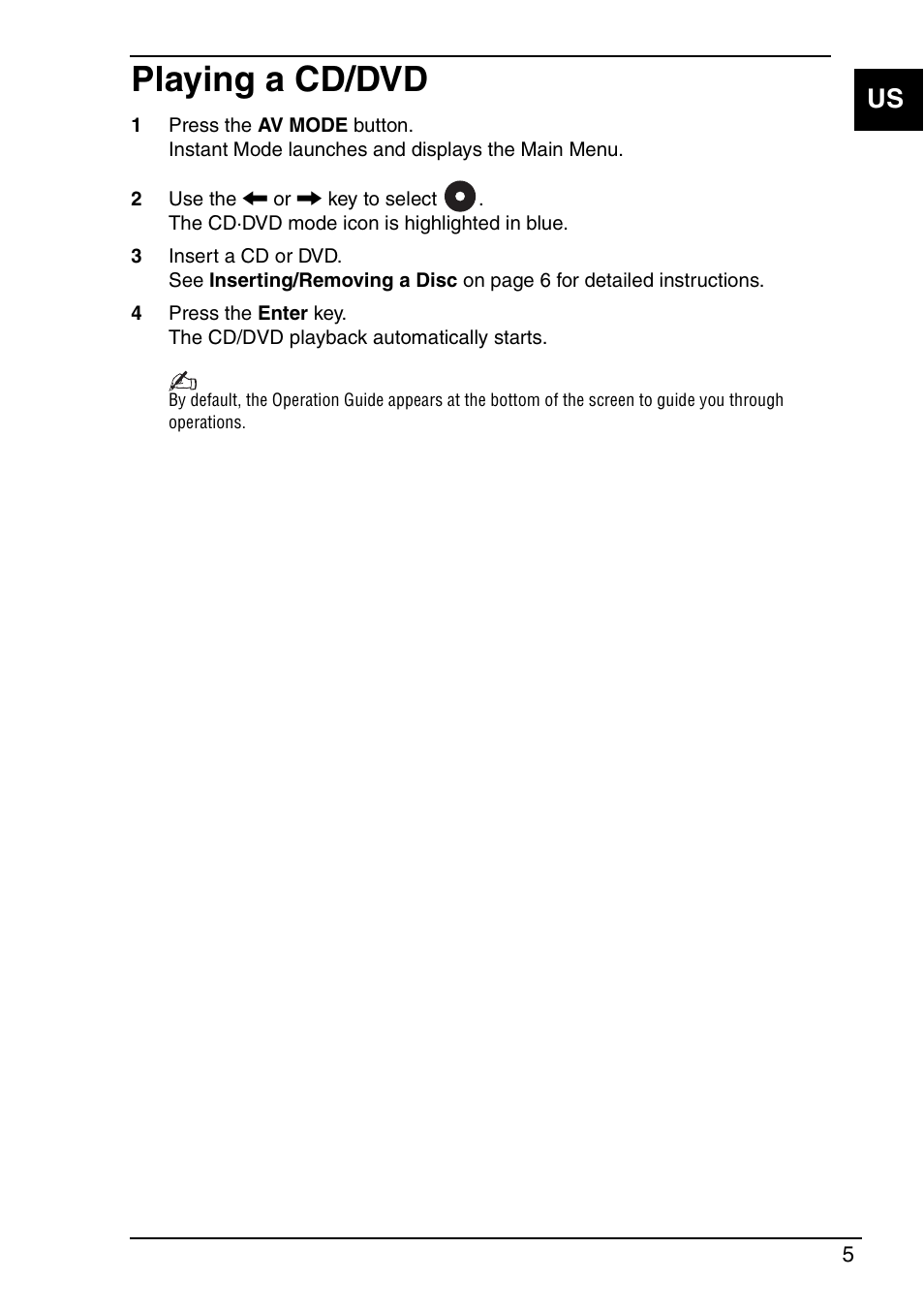 Playing a cd/dvd | Sony VGN-TX690P User Manual | Page 7 / 36