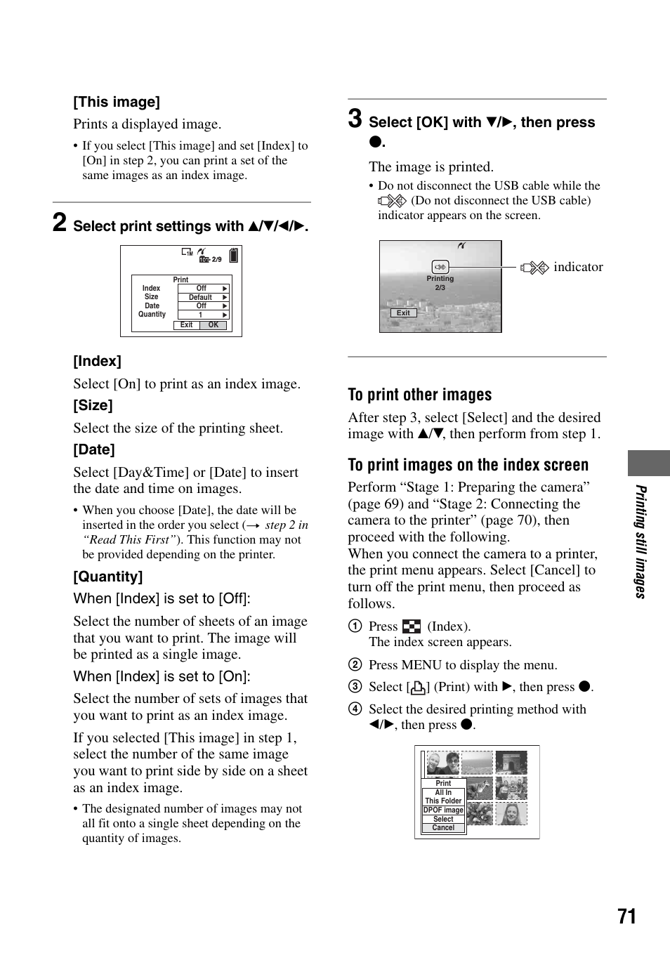 Sony DSC-T7 User Manual | Page 71 / 103