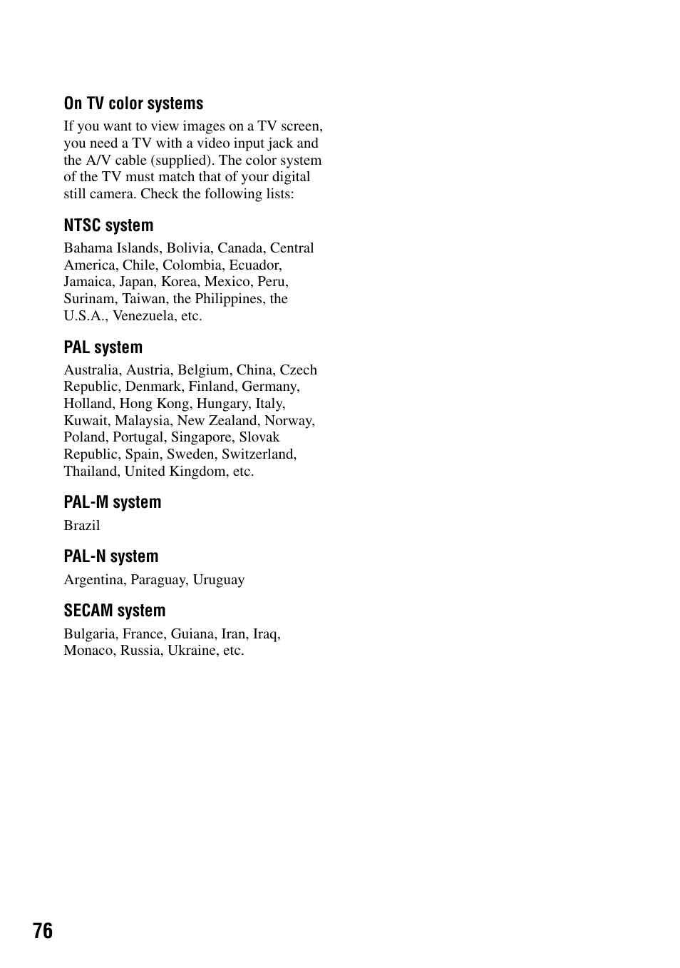 Sony DSC-T7 User Manual | Page 76 / 103