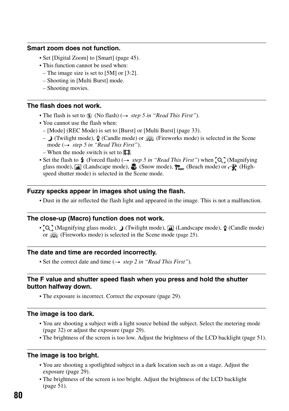Sony DSC-T7 User Manual | Page 80 / 103