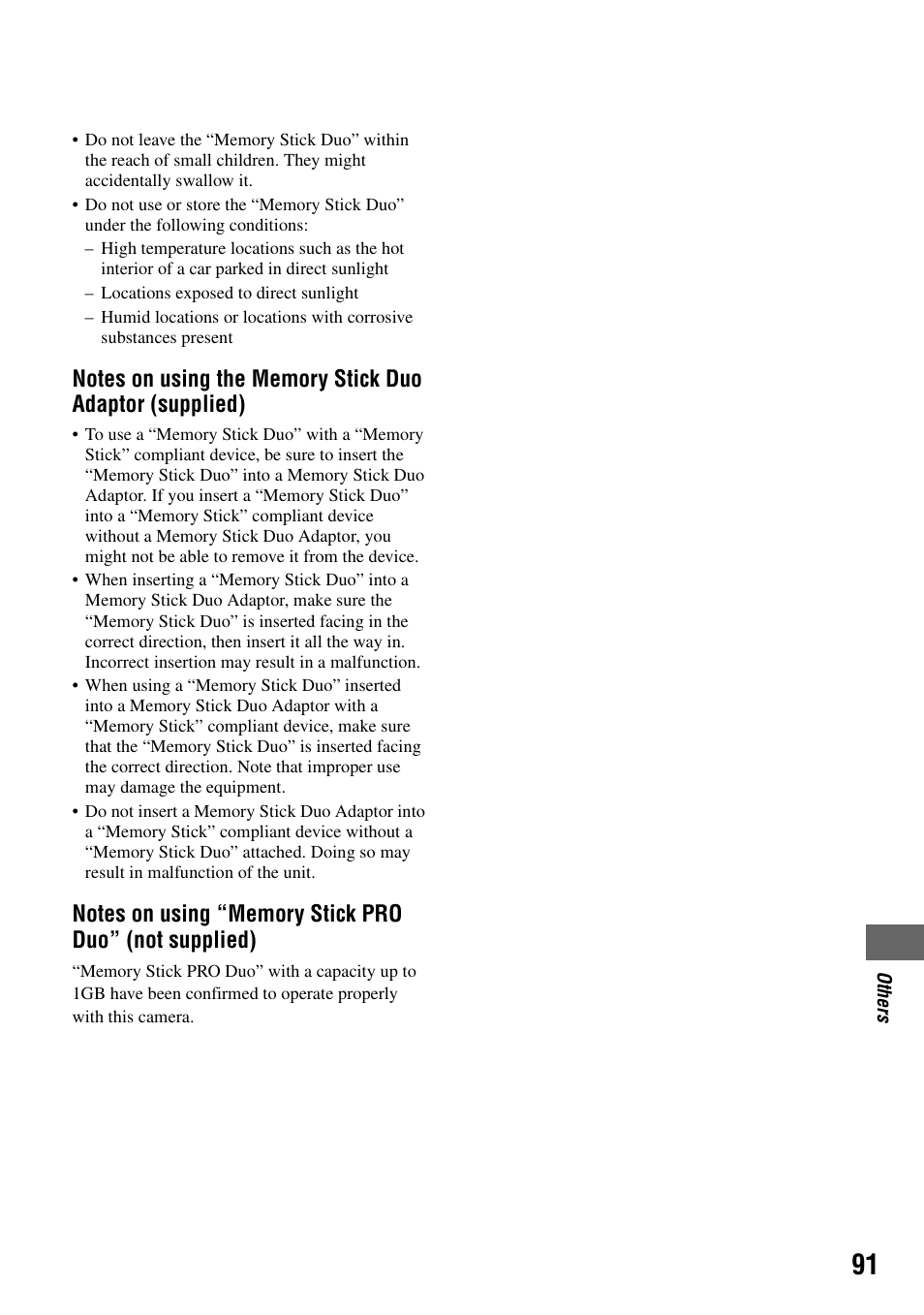 Sony DSC-T7 User Manual | Page 91 / 103