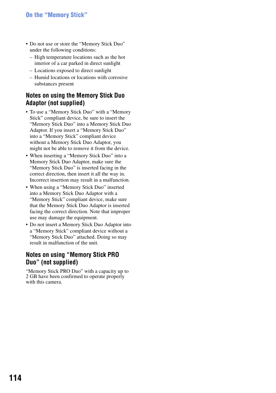 Sony DSC-T50 User Manual | Page 114 / 120