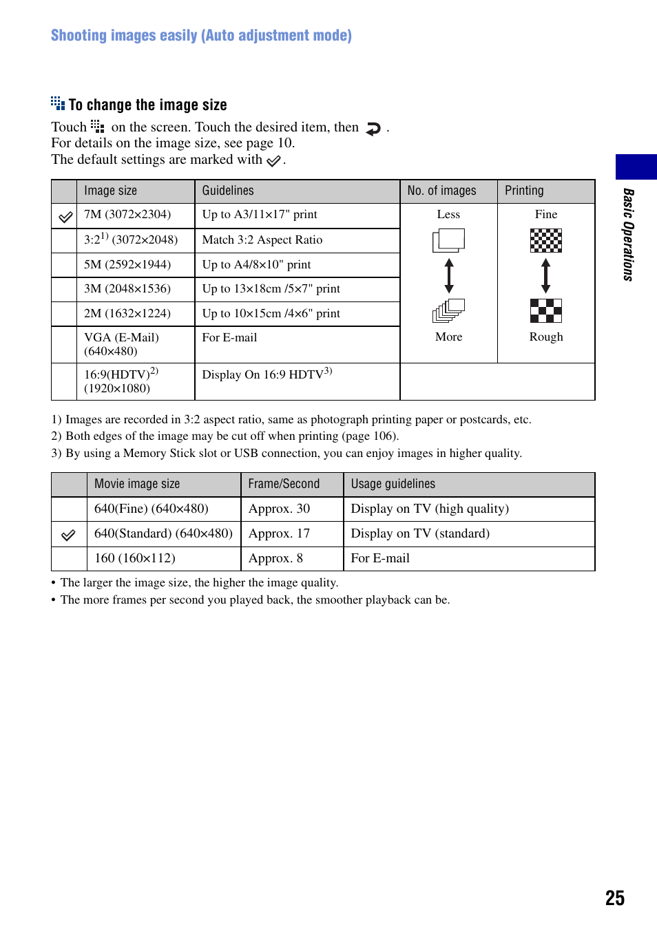 Sony DSC-T50 User Manual | Page 25 / 120