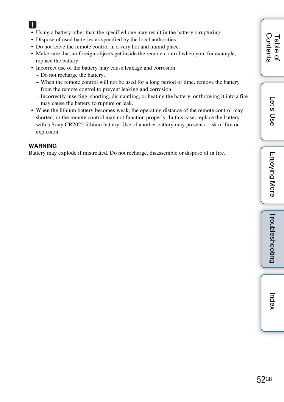 Sony DPF-HD800 User Manual | Page 52 / 63