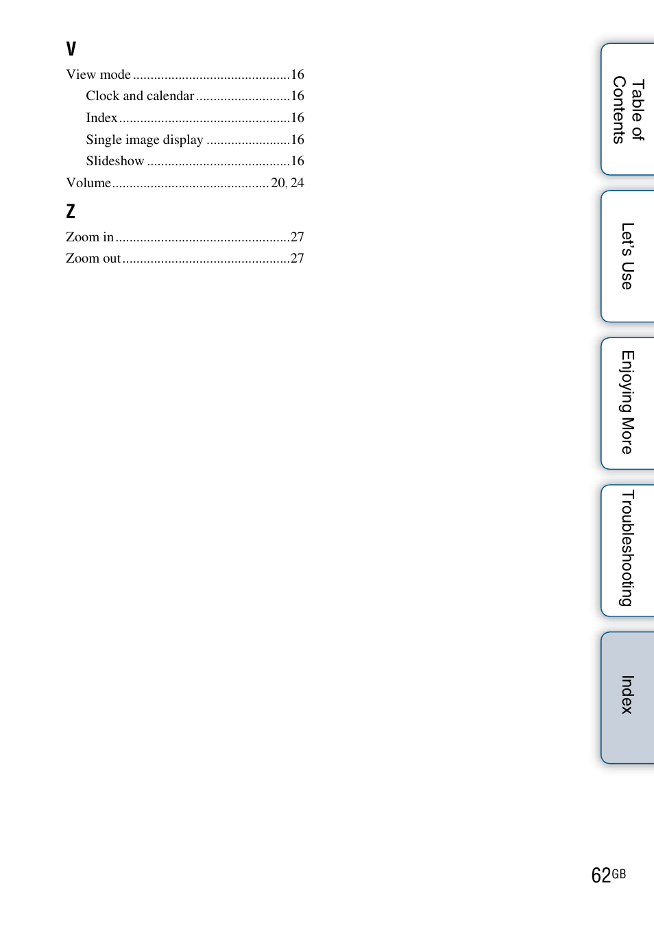 Sony DPF-HD800 User Manual | Page 62 / 63