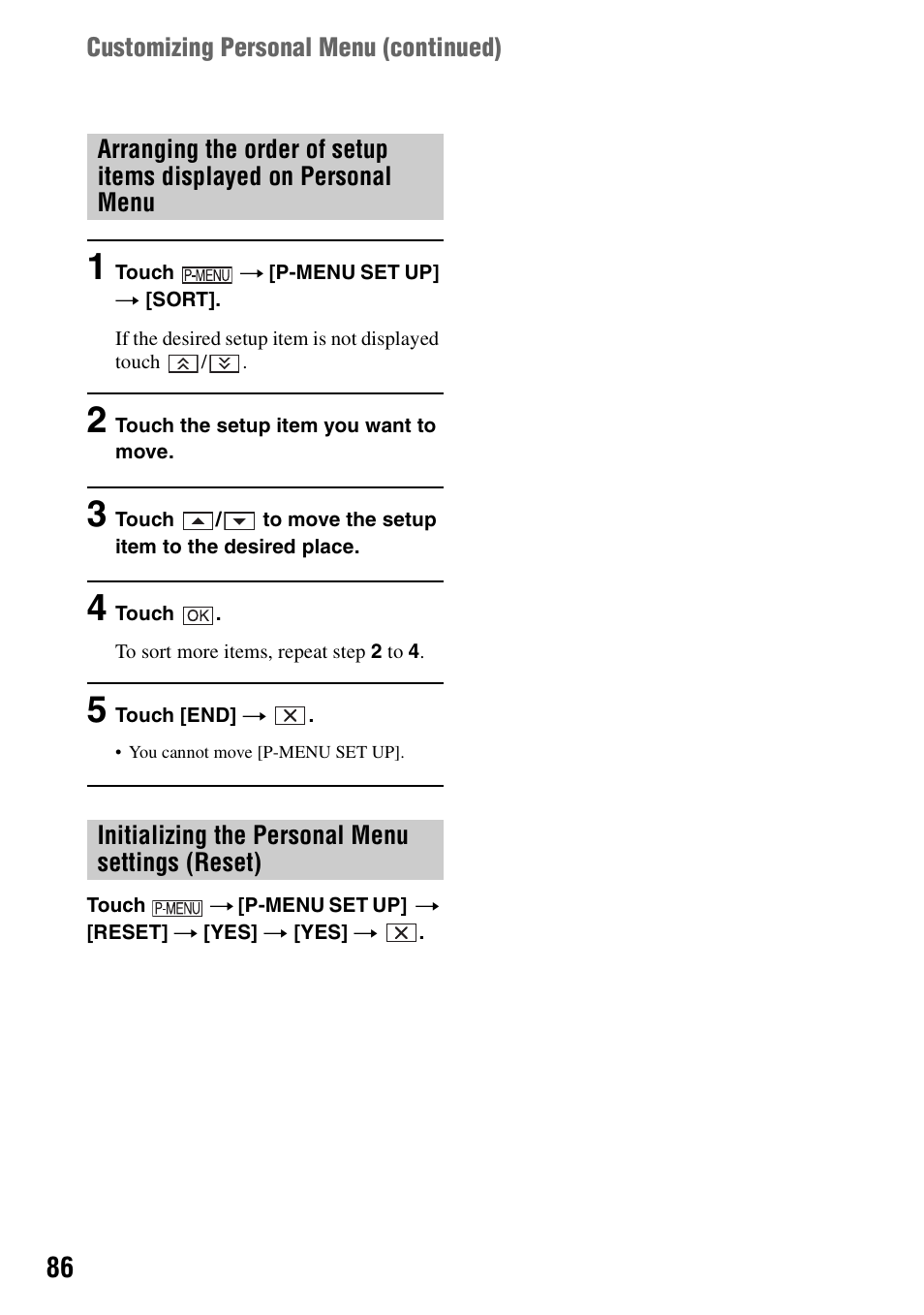 Sony DCR-DVD205 User Manual | Page 86 / 156