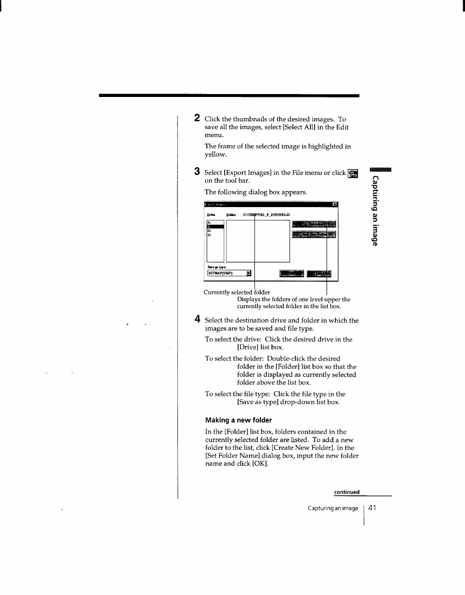 Making a new folder | Sony DSC-F1 User Manual | Page 40 / 127