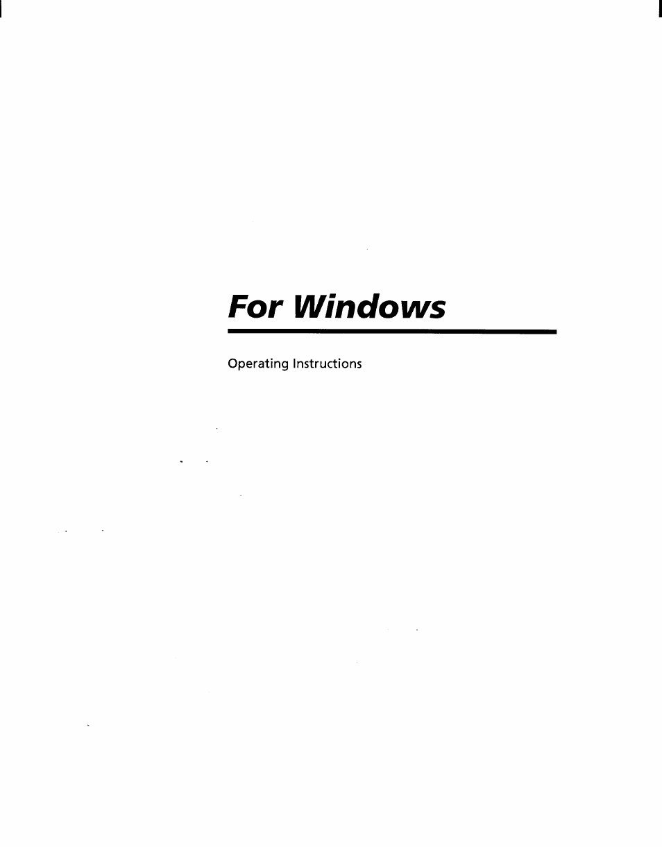 For windows | Sony DSC-F1 User Manual | Page 7 / 127