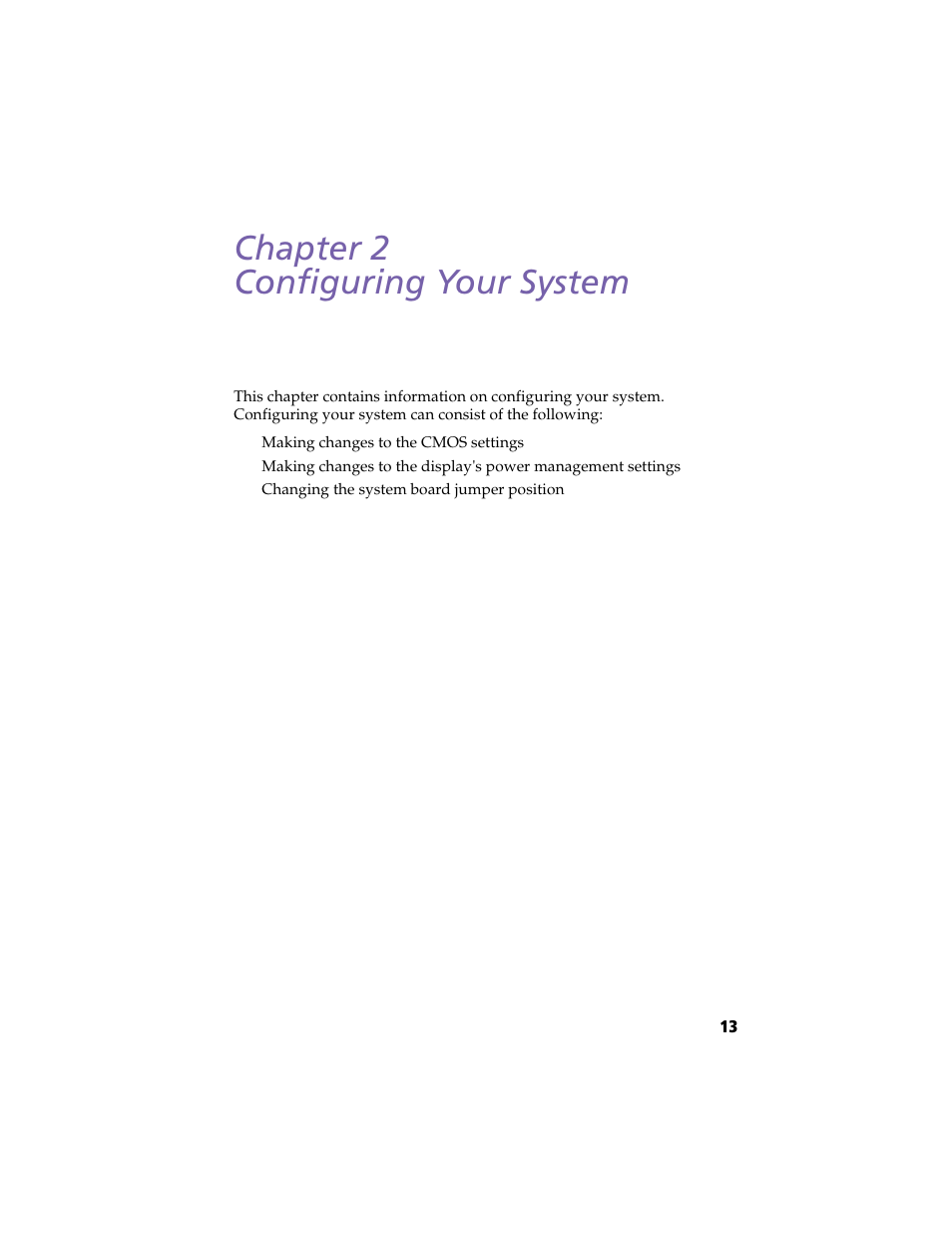 Configuring your system, Chapter 2 — configuring your system, Chapter 2 configuring your system | Sony PCV-L630 User Manual | Page 21 / 110