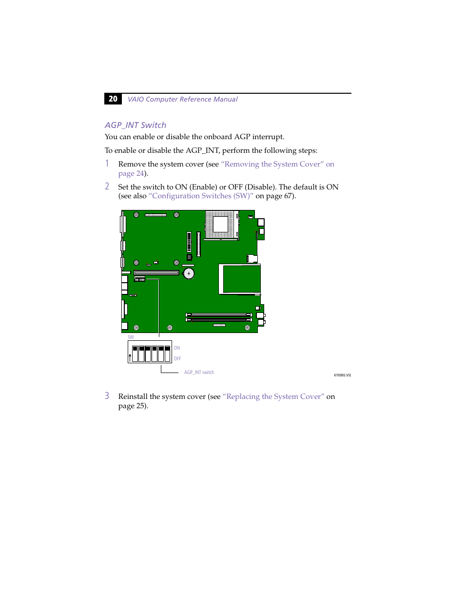 Agp_int switch, 20 agp_int switch | Sony PCV-L630 User Manual | Page 28 / 110