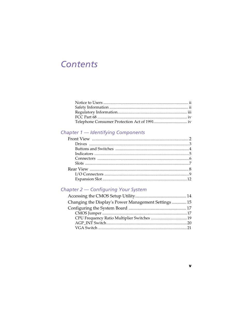 Sony PCV-L630 User Manual | Page 5 / 110