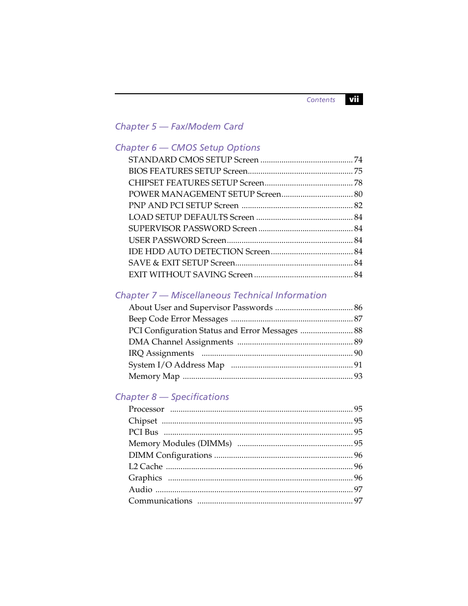 Sony PCV-L630 User Manual | Page 7 / 110