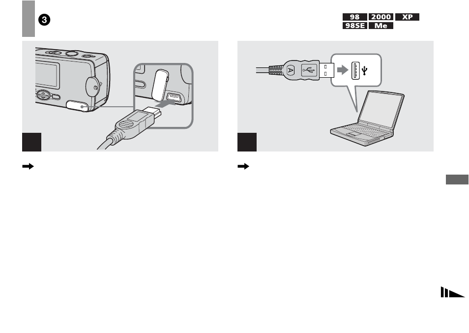 3 connecting your camera to your computer, 3connecting your camera to your computer | Sony DSC-U20 User Manual | Page 69 / 108