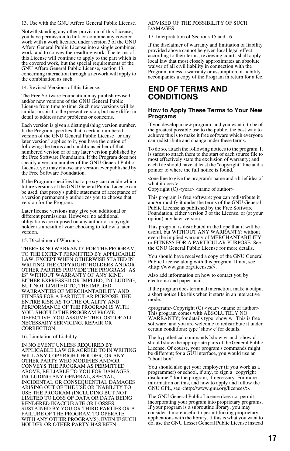 End of terms and conditions | Sony BDV-E780W User Manual | Page 17 / 28