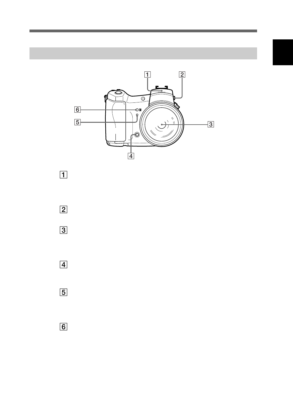Locations and functions of parts, Front, Rear | Locations and functions of p ar ts | Sony DSC-D770 User Manual | Page 13 / 128