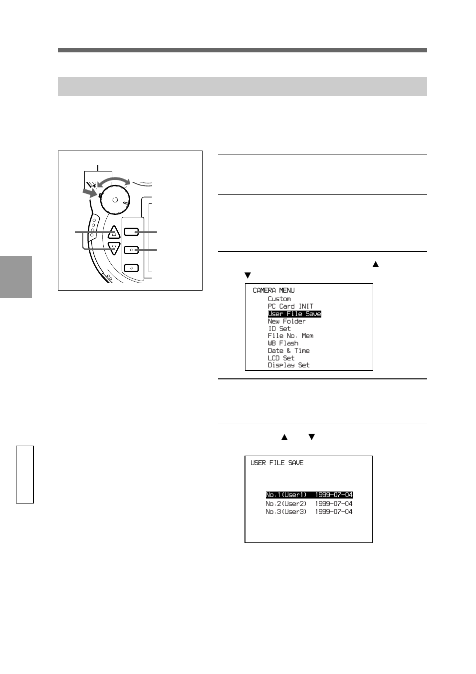 Saving the content of settings, Adv anced operations settings | Sony DSC-D770 User Manual | Page 64 / 128