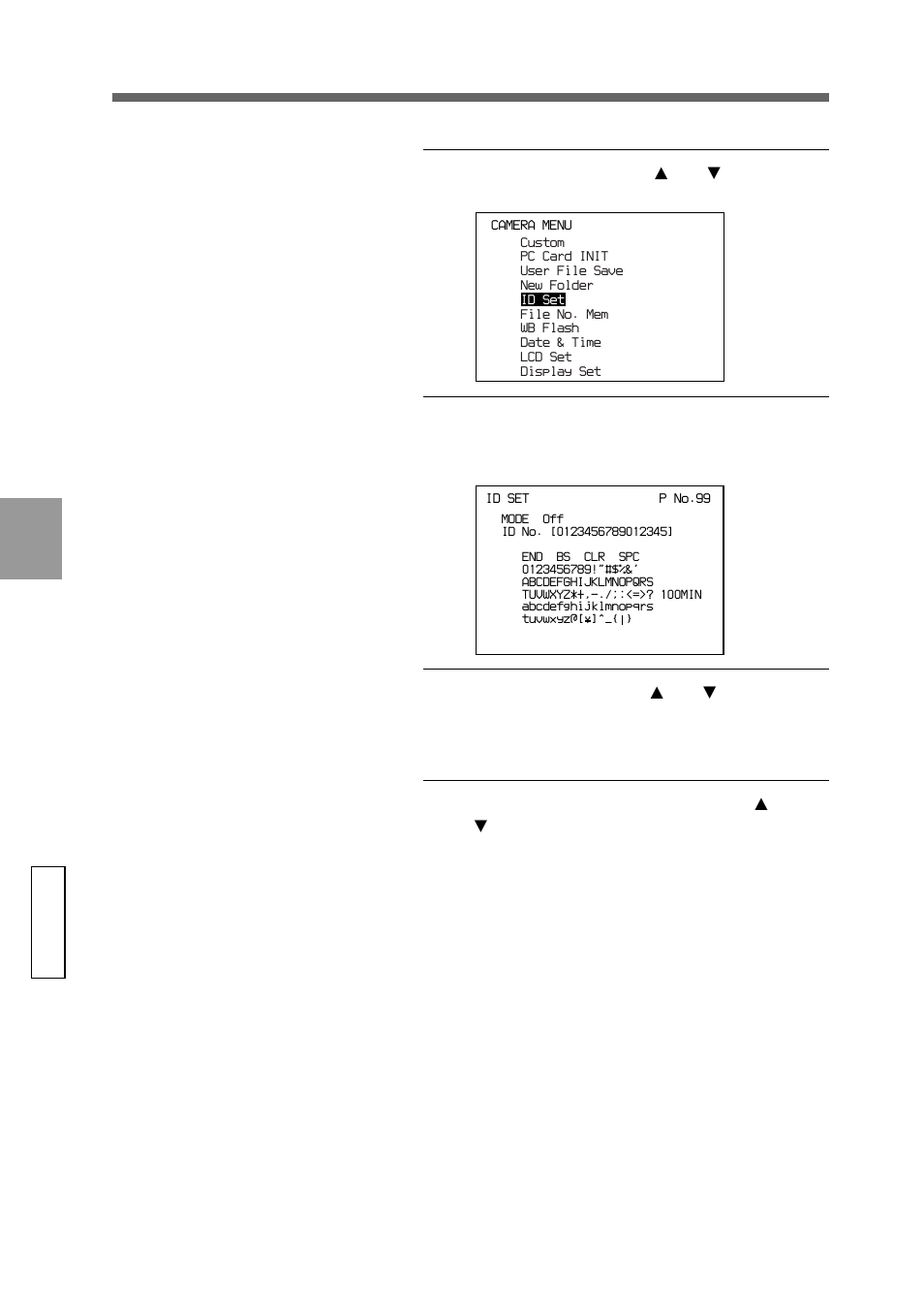 Adv anced operations settings | Sony DSC-D770 User Manual | Page 68 / 128