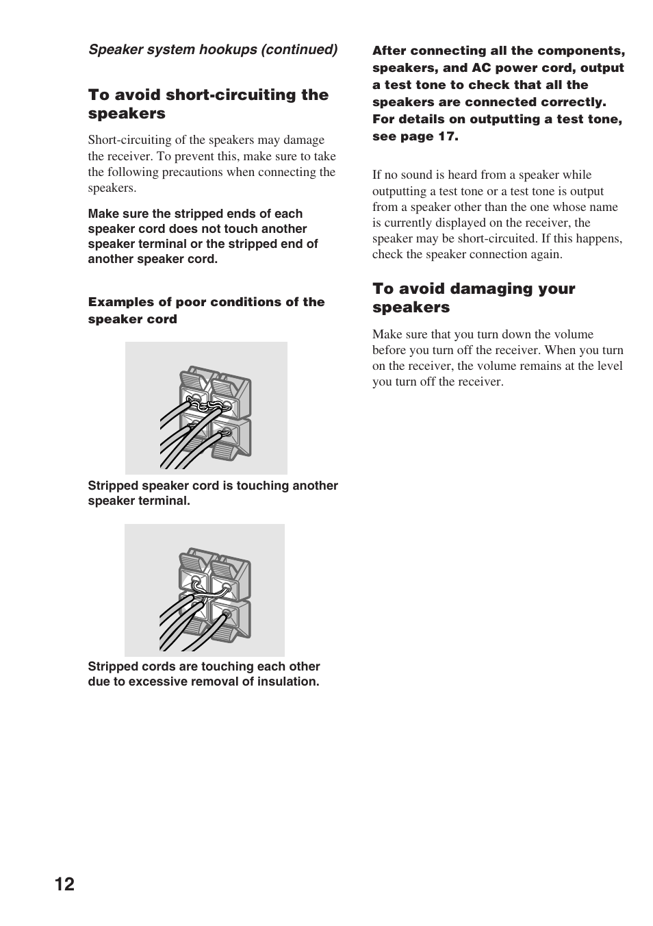 Sony STR-SL7 User Manual | Page 12 / 36