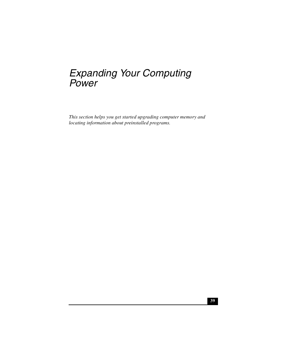 Expanding your computing power | Sony PCG-GRT100K User Manual | Page 39 / 80