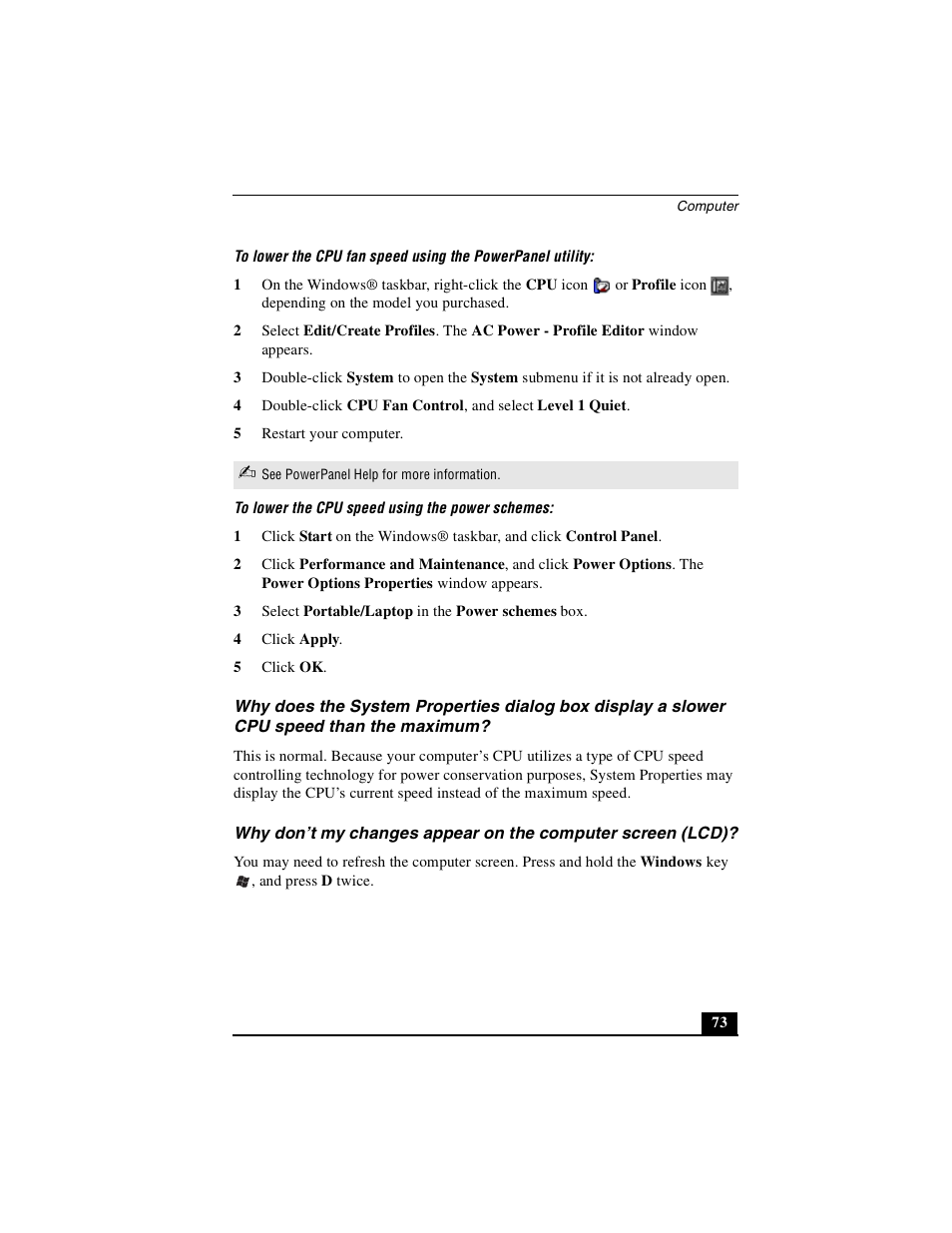 Sony PCG-GRT100K User Manual | Page 73 / 80