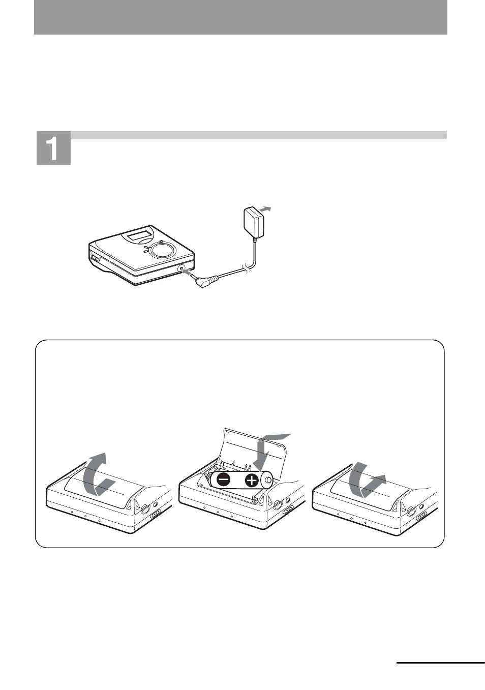 Getting started, Connect the ac power adaptor | Sony MZ-N510CK User Manual | Page 15 / 108