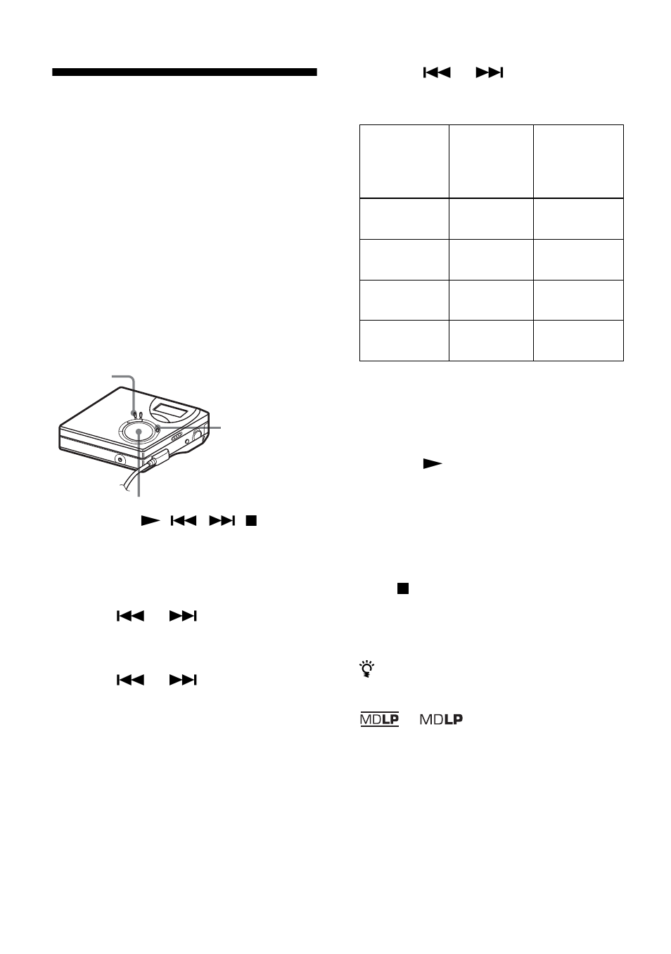 Long-time recording (mdlp), 24 long-time recording (mdlp) | Sony MZ-N510CK User Manual | Page 24 / 108