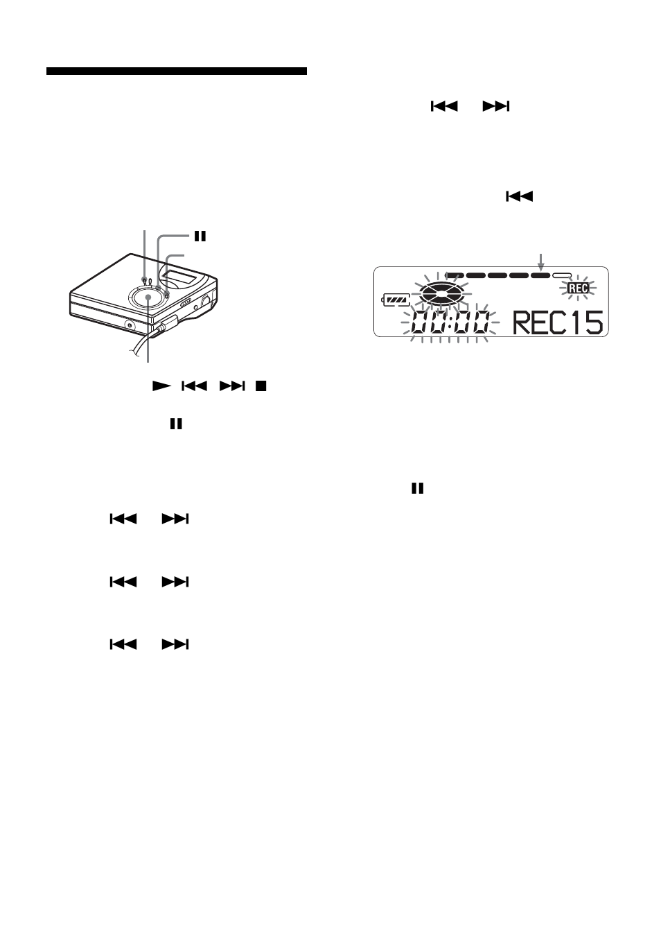 Adjusting the recording level manually, 27 adjusting the recording level manually | Sony MZ-N510CK User Manual | Page 27 / 108