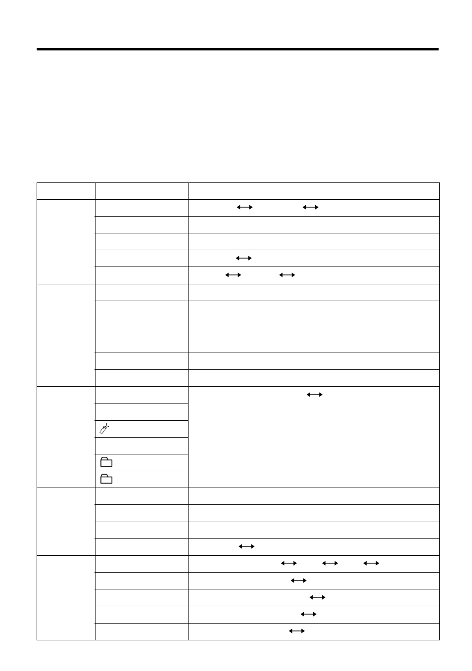 List of menus | Sony MZ-N510CK User Manual | Page 54 / 108