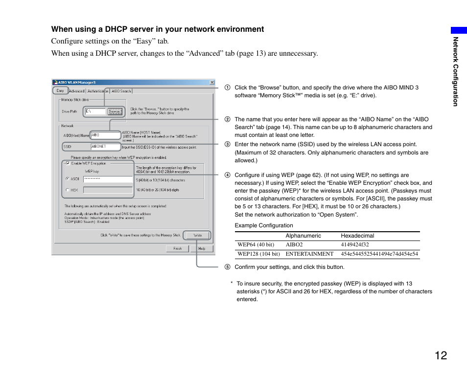 Sony ERS-7M3 User Manual | Page 12 / 63