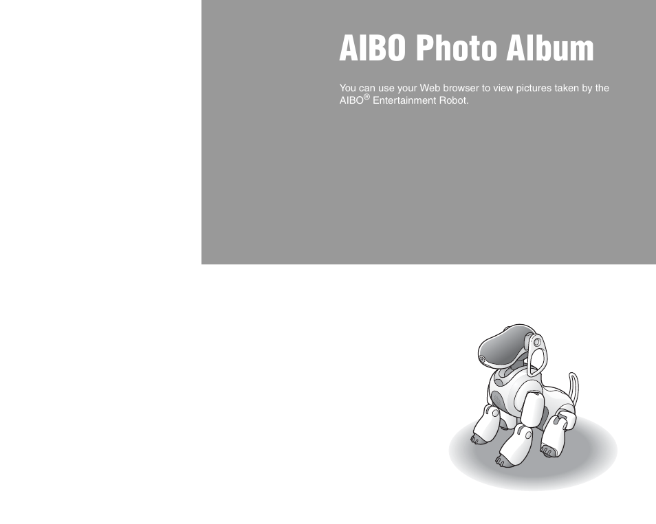 Aibo photo album | Sony ERS-7M3 User Manual | Page 17 / 63