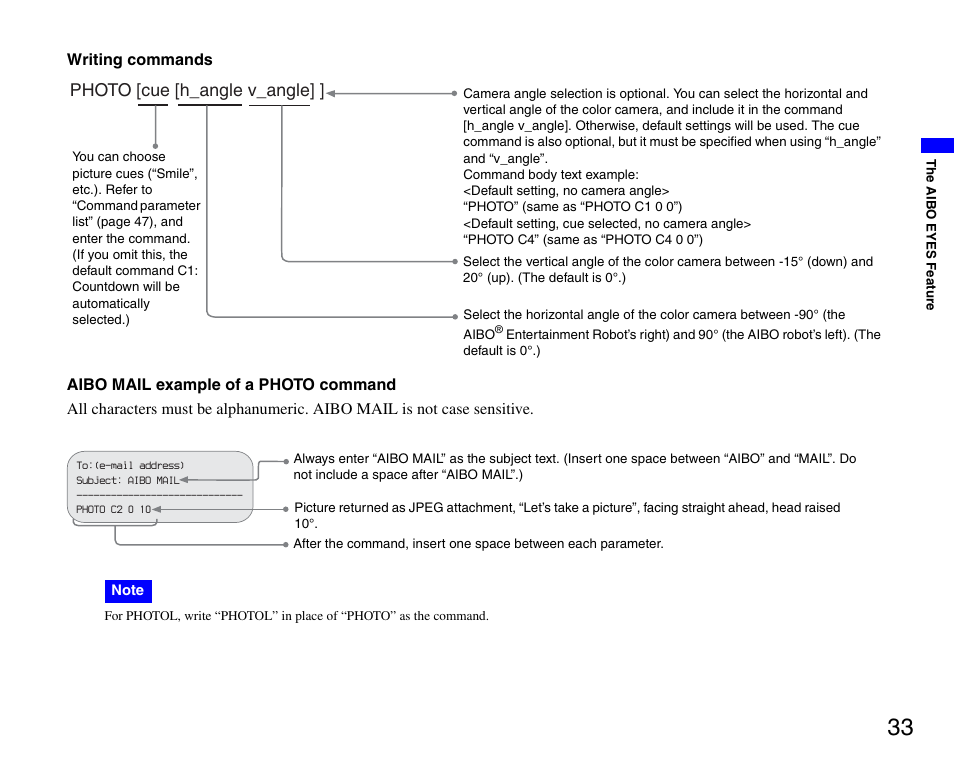 Sony ERS-7M3 User Manual | Page 33 / 63