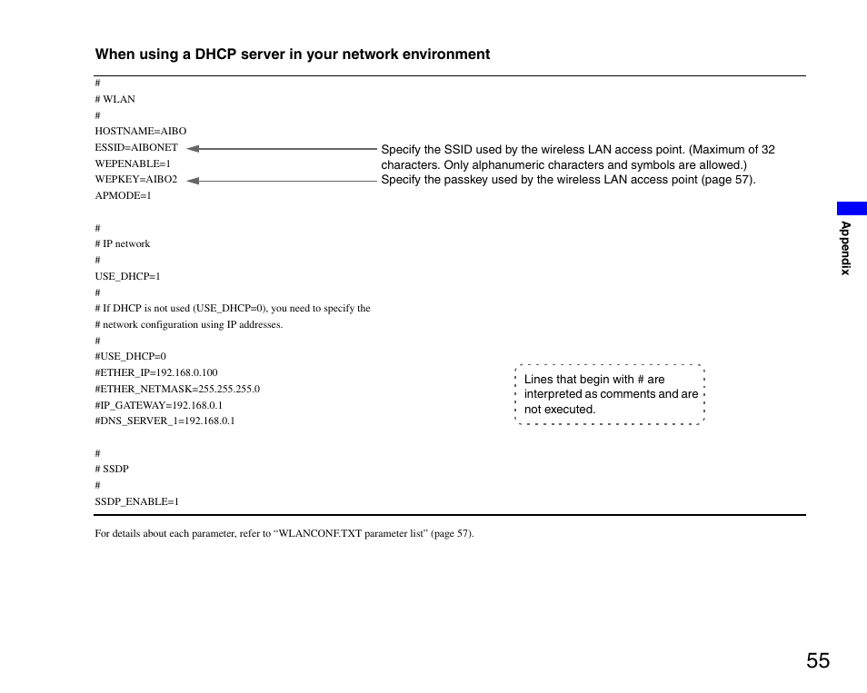 Sony ERS-7M3 User Manual | Page 55 / 63