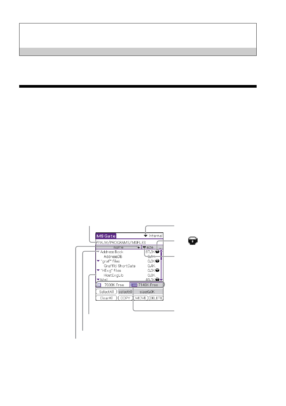 Operation, Starting ms gate ver. 2.1 | Sony PEG-N610C User Manual | Page 5 / 16