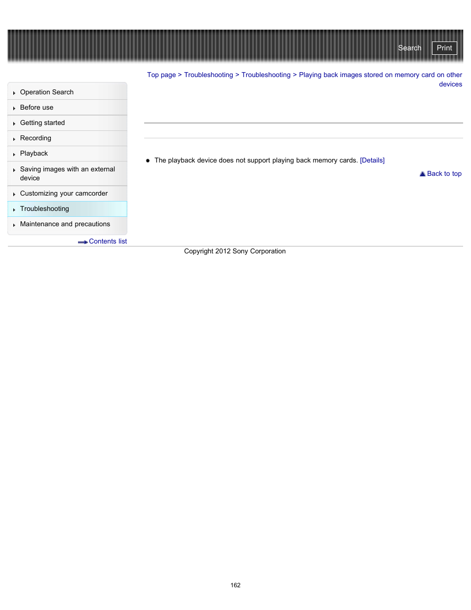 Handycam" user guide | Sony HDR-PJ200 User Manual | Page 169 / 202