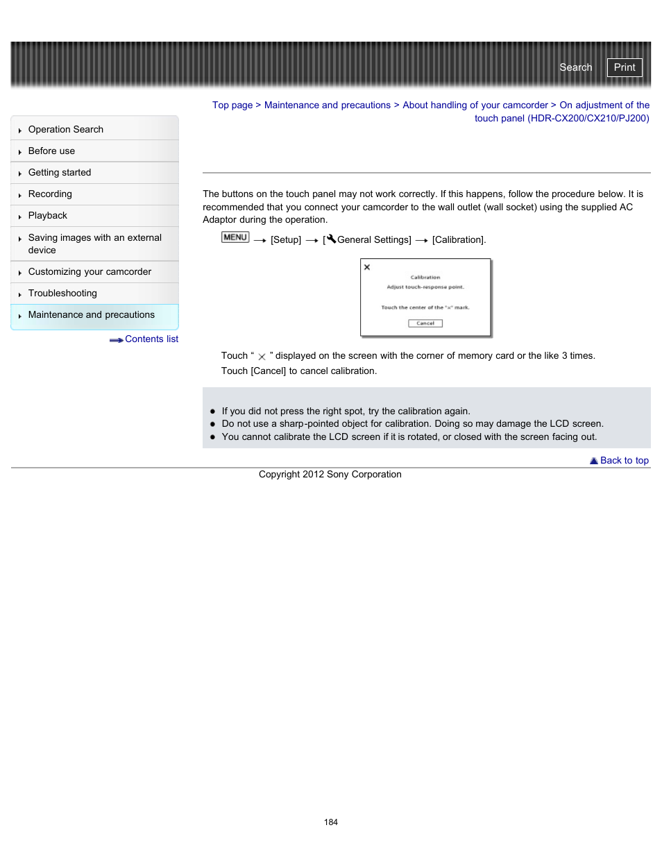 Handycam" user guide | Sony HDR-PJ200 User Manual | Page 191 / 202