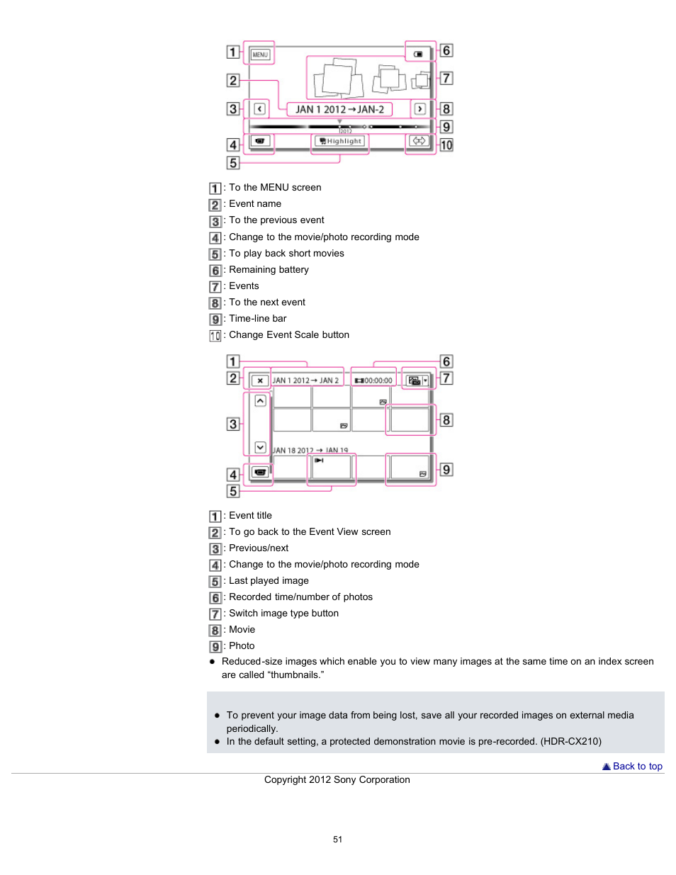 Sony HDR-PJ200 User Manual | Page 58 / 202