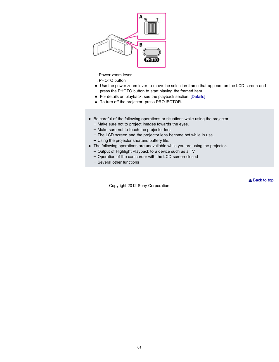 Sony HDR-PJ200 User Manual | Page 68 / 202