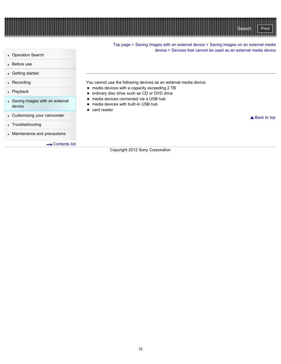 Handycam" user guide | Sony HDR-PJ200 User Manual | Page 82 / 202